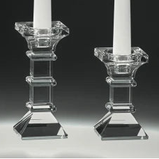 Elegant Crystal Candle Holder - Large