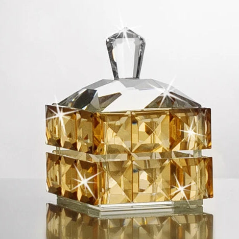 Amber Crystal Keepsake Box