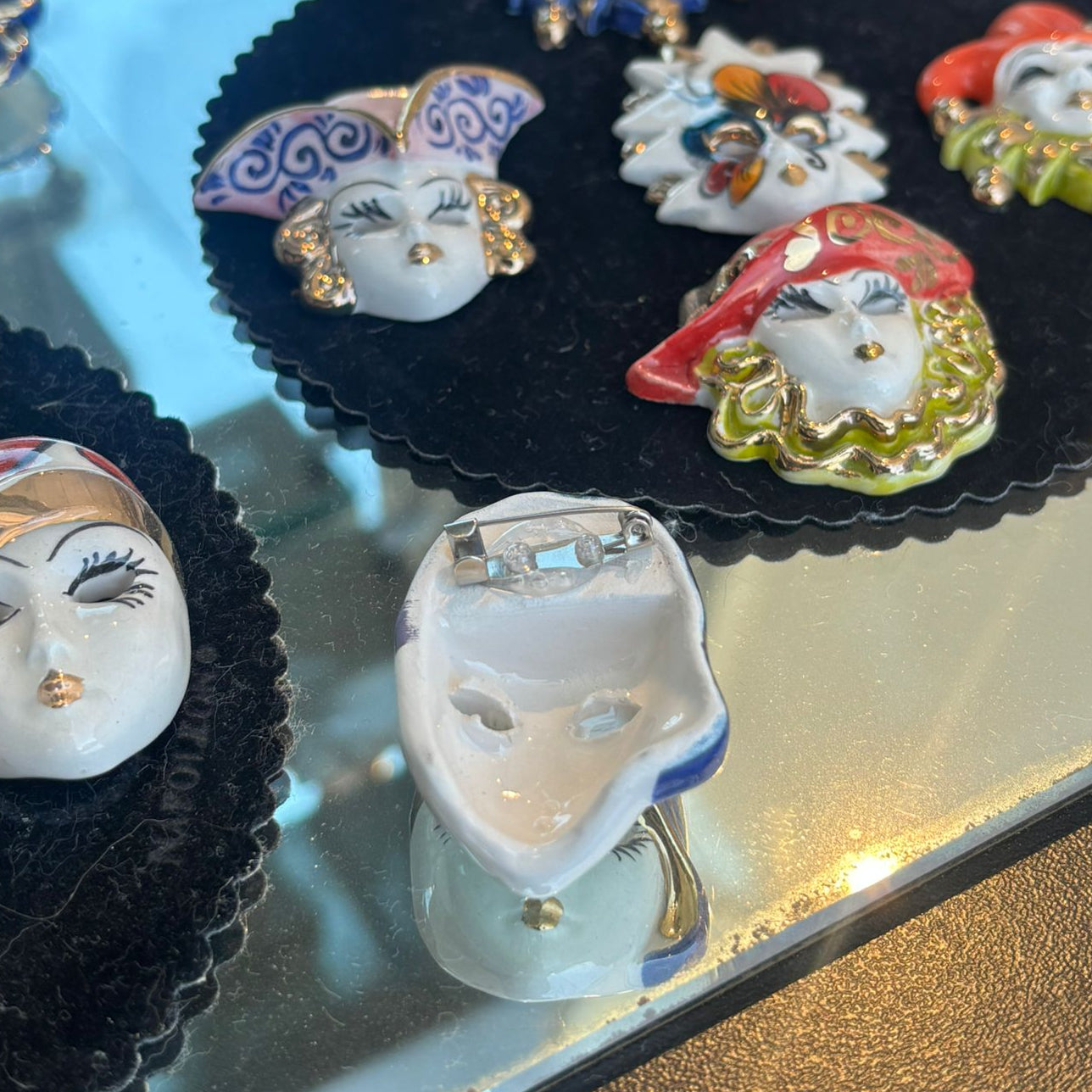 Venetian Mask Brooch