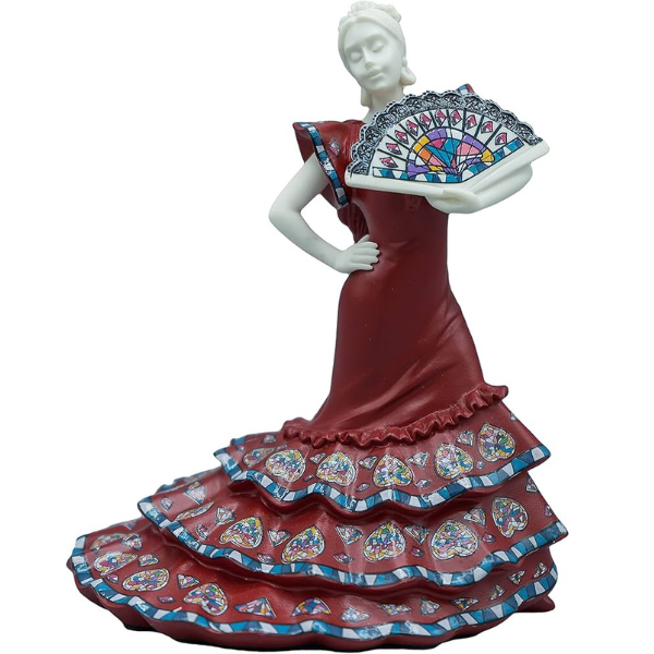 Sevillana With Fan (Red)