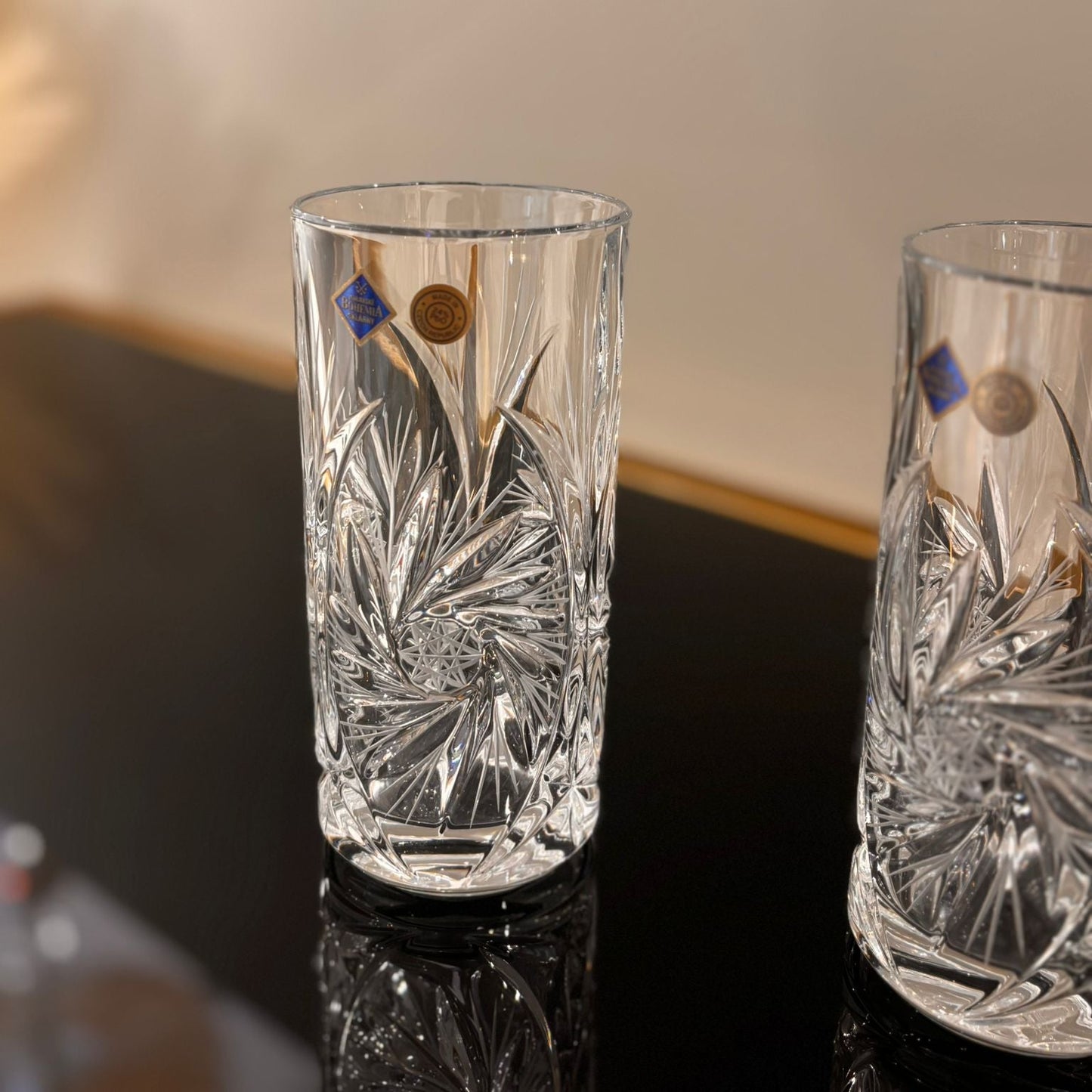 Set of 6 Pinwheel HB Glasses