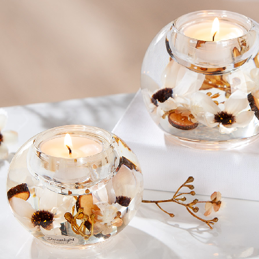 Glass Tealight Candle Holder