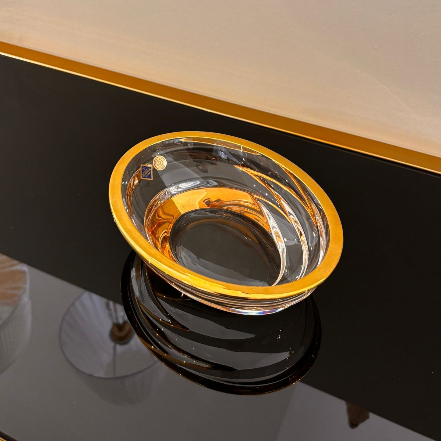 Dynamic Small Bowl With Gold