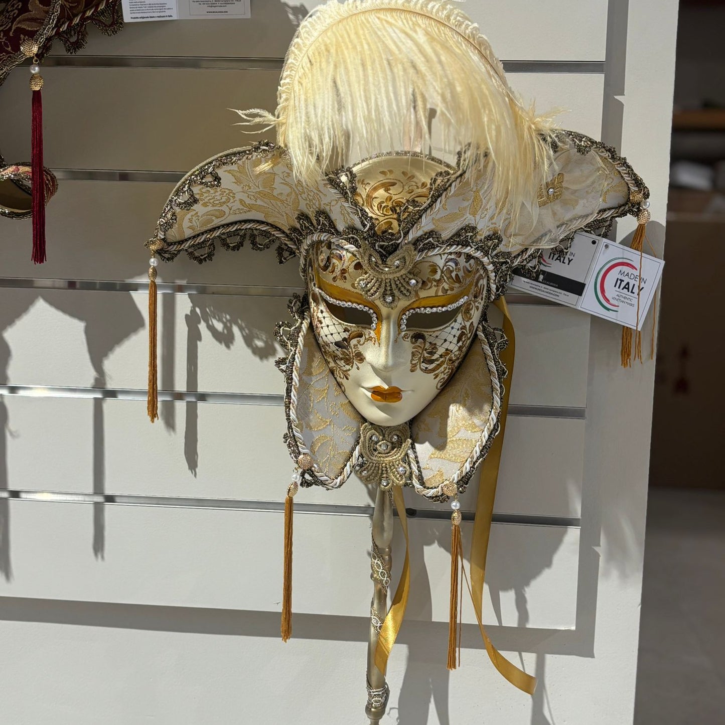 Venetian Mask Casanova Bastone Colletto