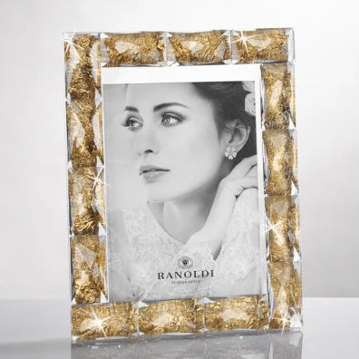 Gold Leaf Mosaic Frame