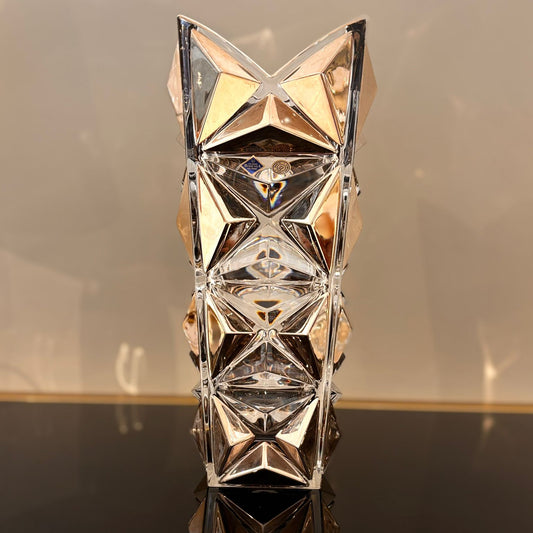 Pyramid Vase With Platinum