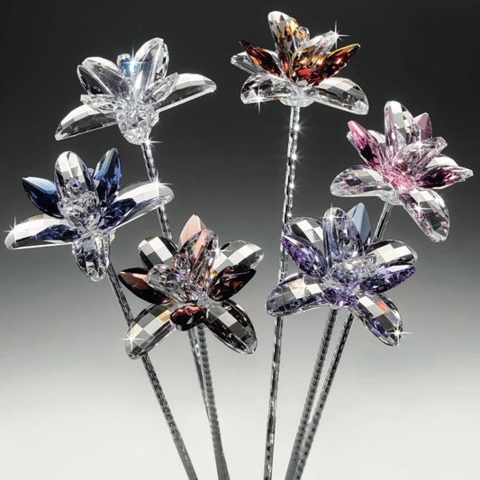 Transparent Crystal Stem Flower