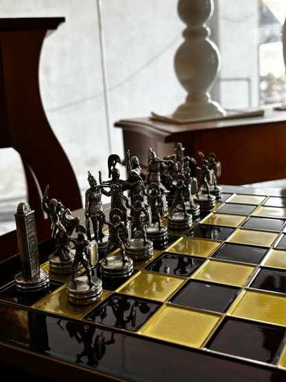 Red Medium Chess Set