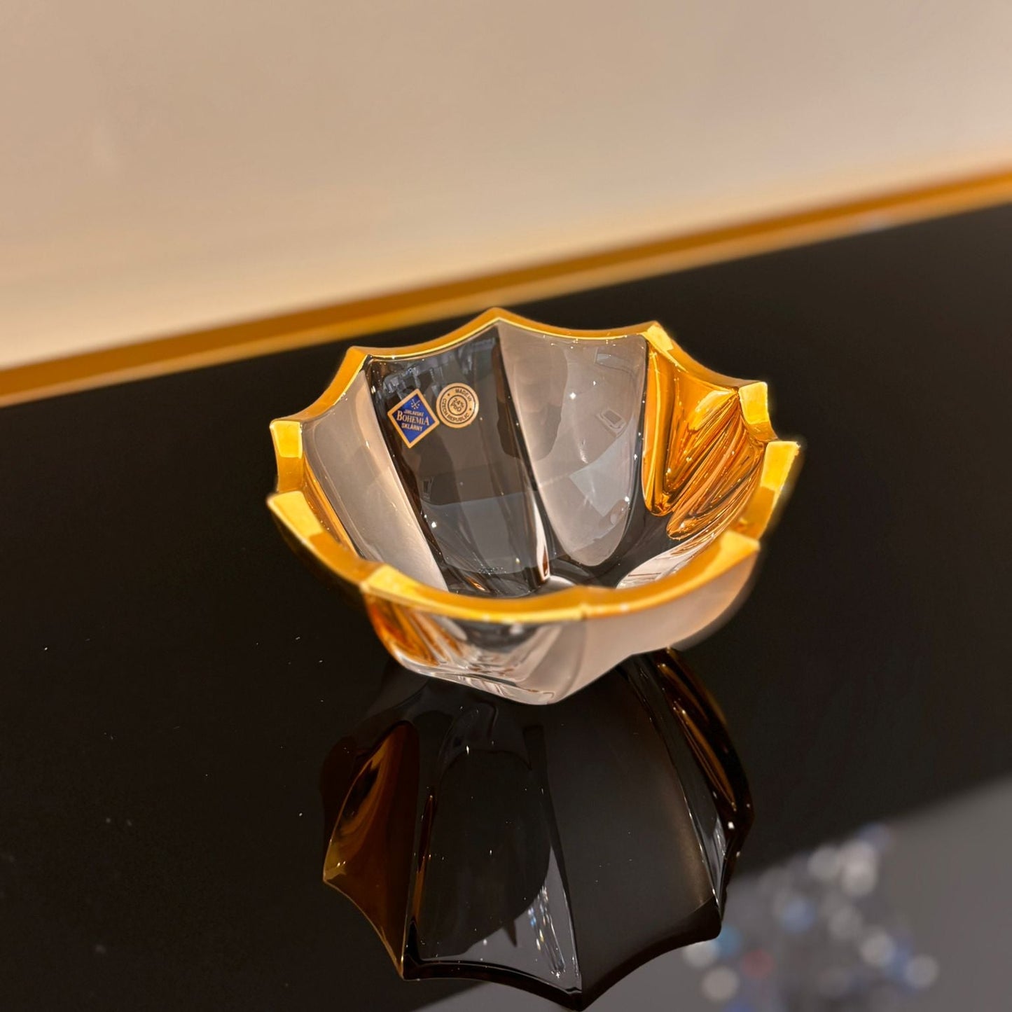 Calypso Small Bowl With Gold & Mat