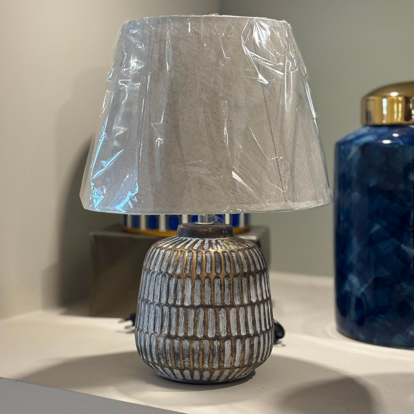 Ceramic Table Lamp - Grey