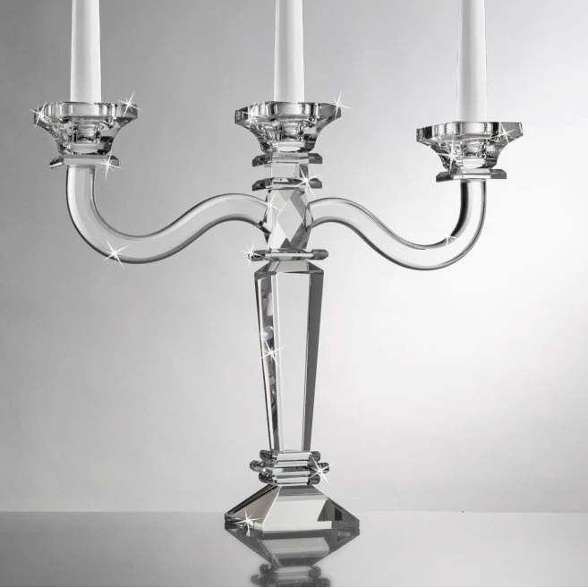 Elegant Crystal Candle Holder