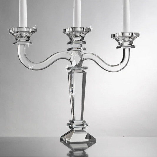 Elegant Crystal Candle Holder