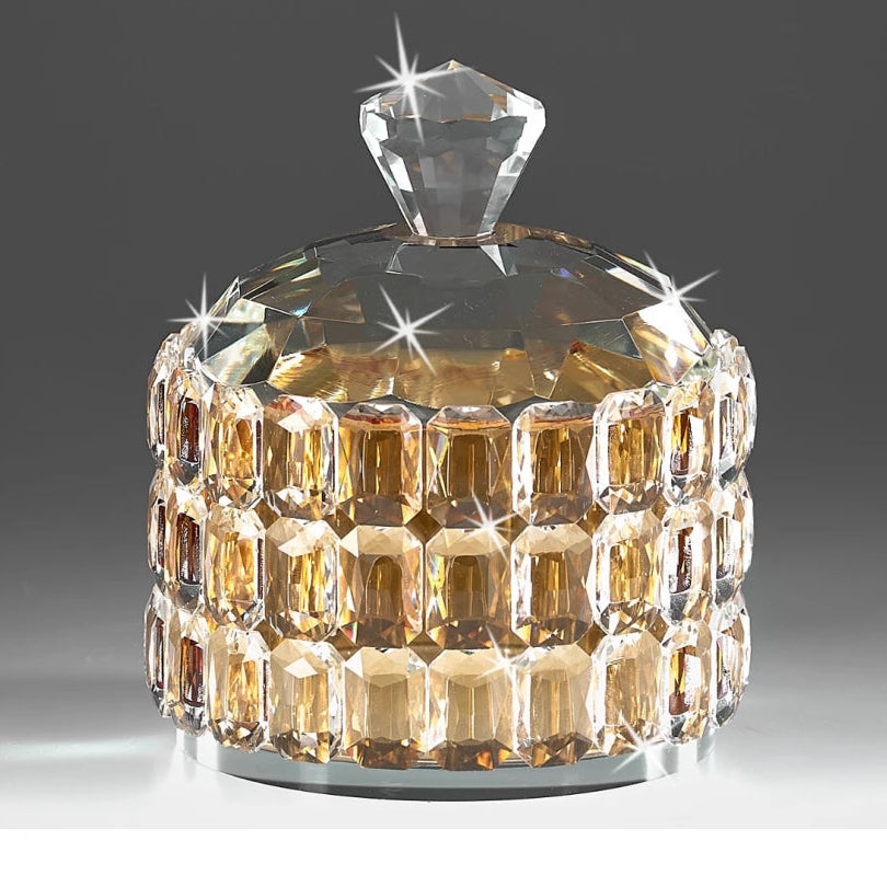 Amber Crystal Jewellery Box