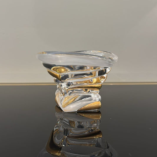 Bamboo Small Bowl With Gold & Fond