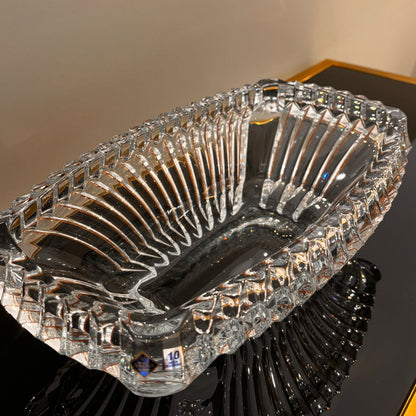 Prague Oval Bowl With Gold Lines