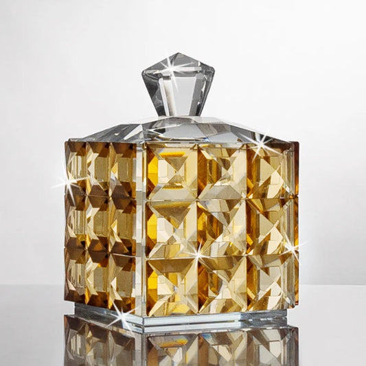Decorative Amber Keepsake Box