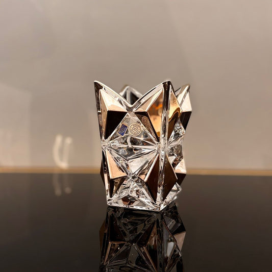 Pyramid Small Vase With Platinum