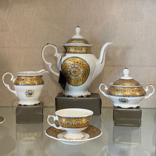 Limoges Porcelain & Gold Coffee Set