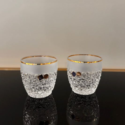 Nicolette Whisky Glasses With Gold & Mat