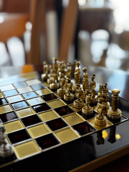 Red Small Chess Set