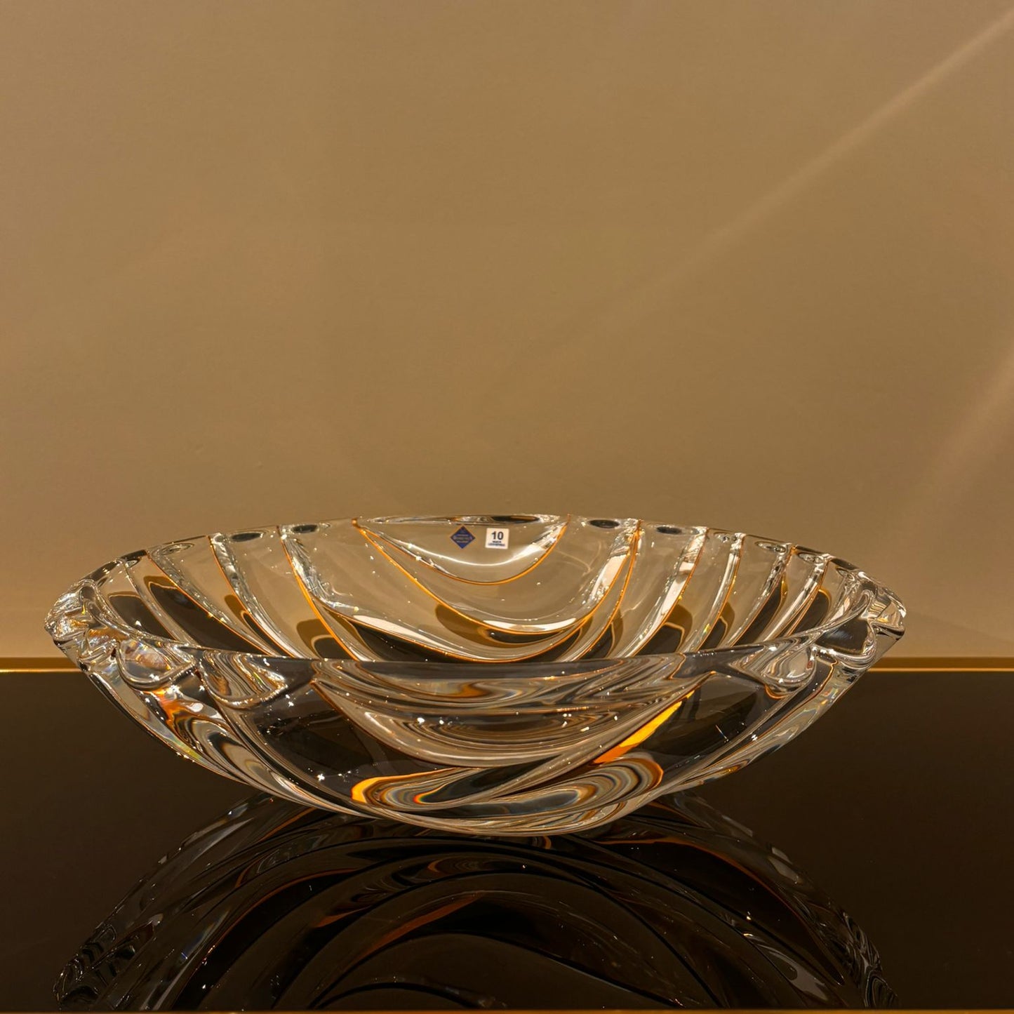 Bamboo Bowl With Gold Lines