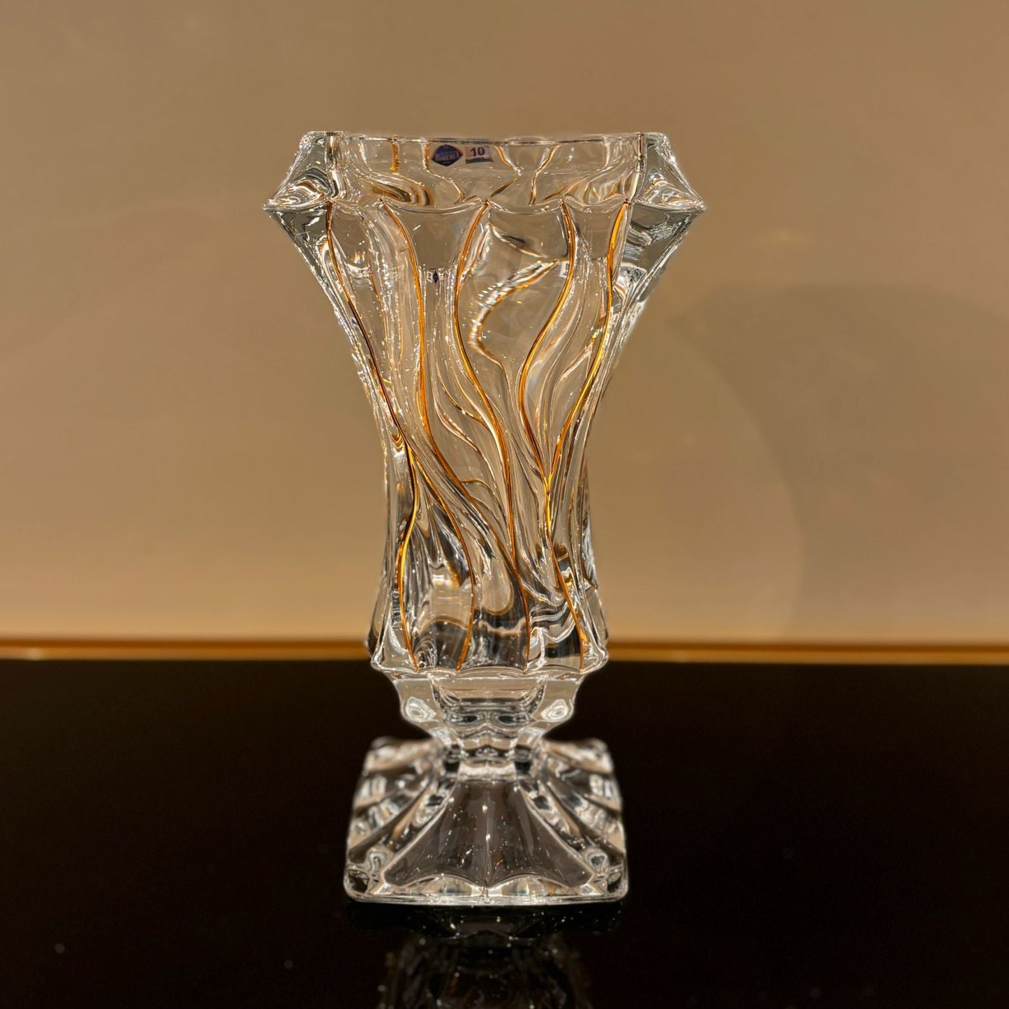 Bamboo Vase With Gold Lines
