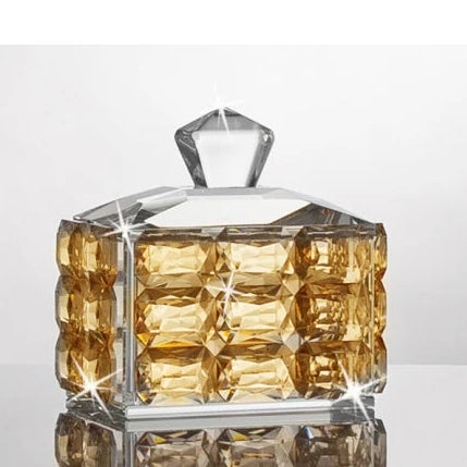 Amber Crystal Keepsake Box