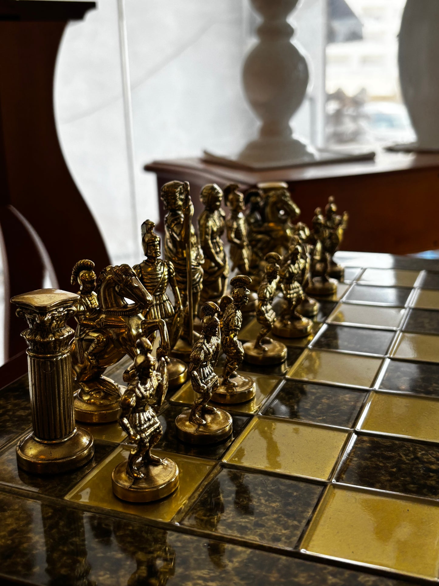 Gold Large Chess Set