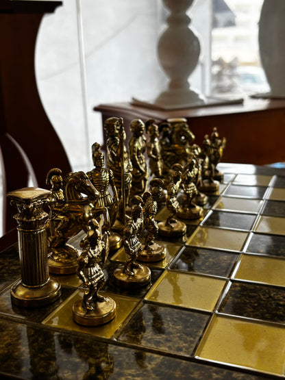 Gold Large Chess Set