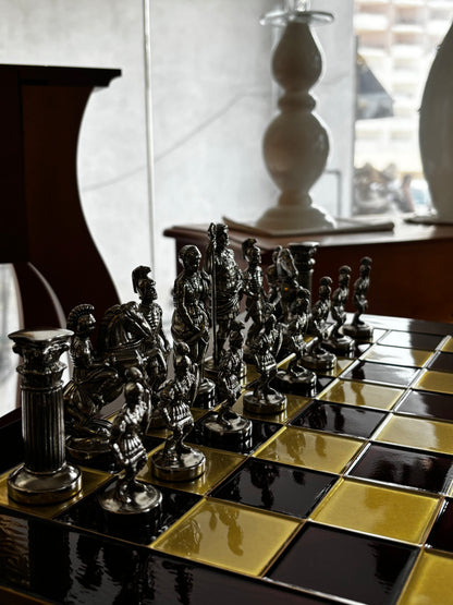 Red Large Chess Set