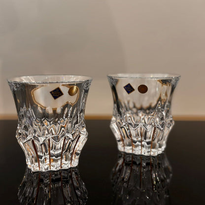 Set of 6 Prague Whisky Glasses With Gold Lines