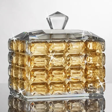 Amber Crystal Decorative Box