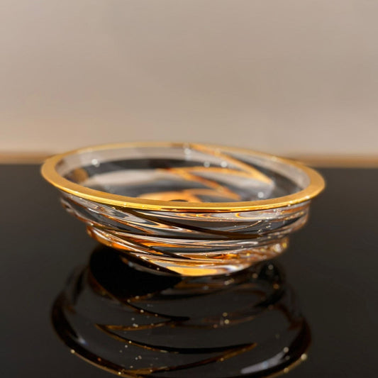 Dynamic Small Bowl With Gold