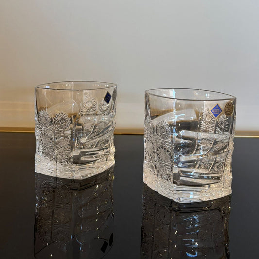 Set of 6 Sail Whisky Glasses With Pinwheel Cut