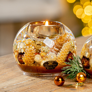 Glass Tealight Candle Holder