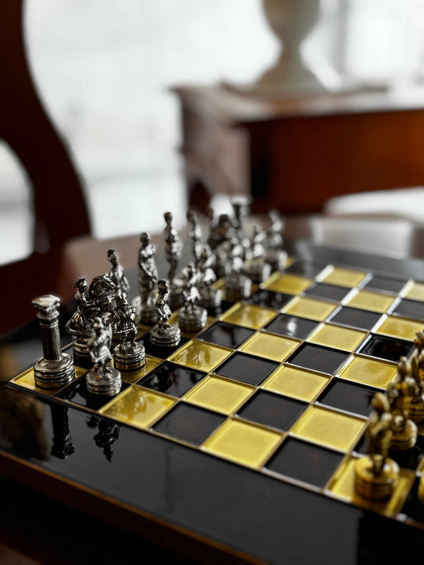 Red Small Chess Set