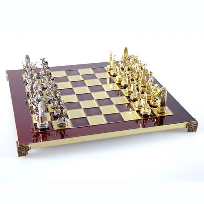 Red Medium Chess Set
