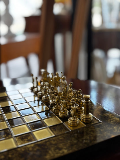 Gold Small Chess Set