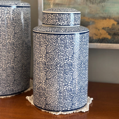 White & Blue Jar