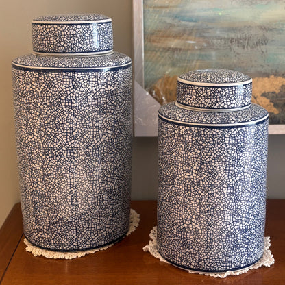 White & Blue Jar
