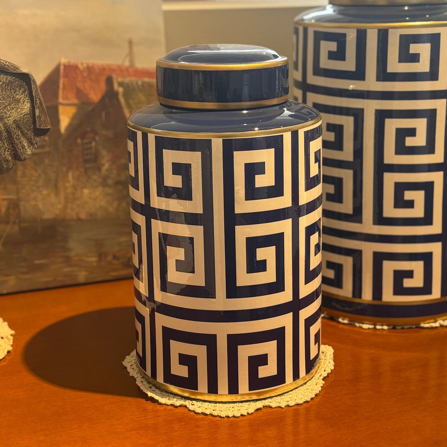 Blue & White Ginger Jar
