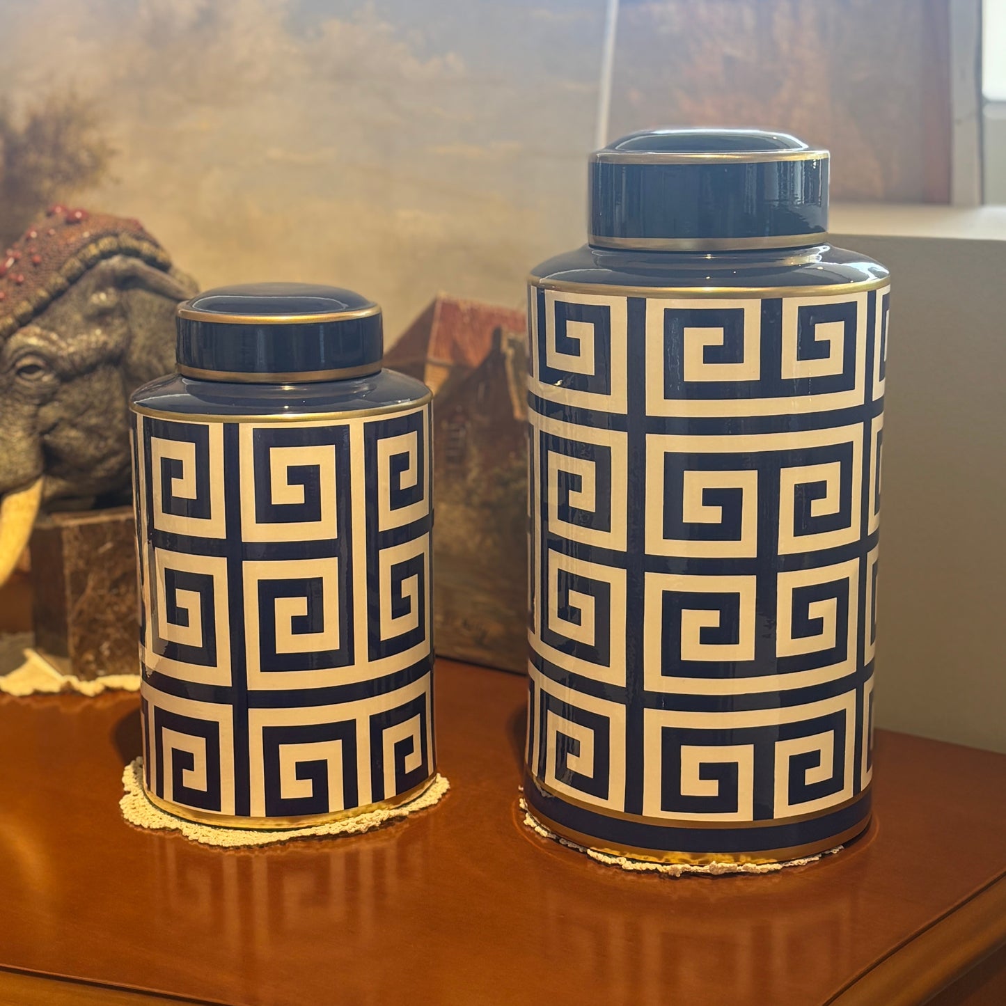Blue & White Ginger Jar