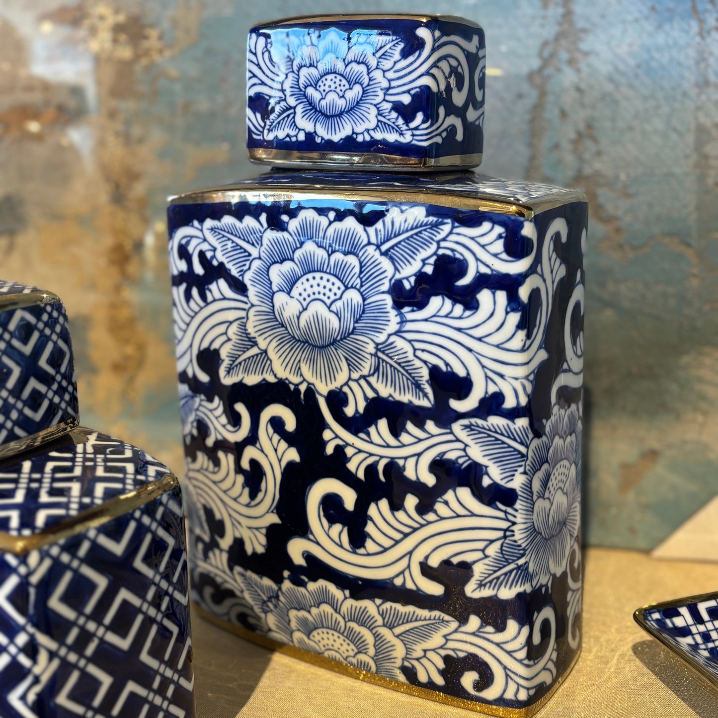 White & Blue Ginger Jar