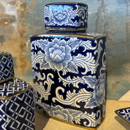 White & Blue Ginger Jar