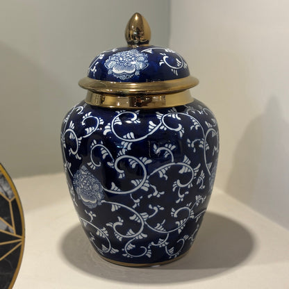 White & Blue Ginger Jar