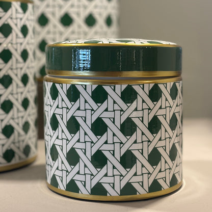 Green & White Jar