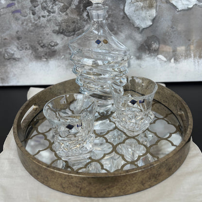 Round Mirror Tray Small