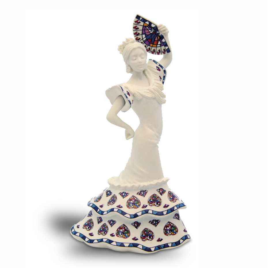 Sevillian Fan (White Small)