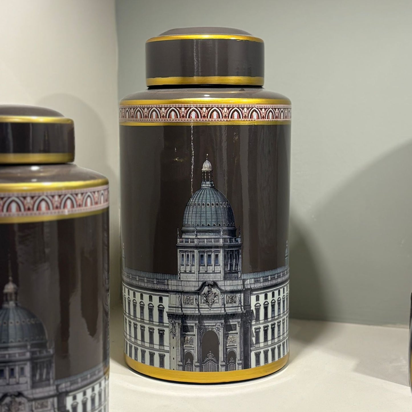 Brown Ginger Jar