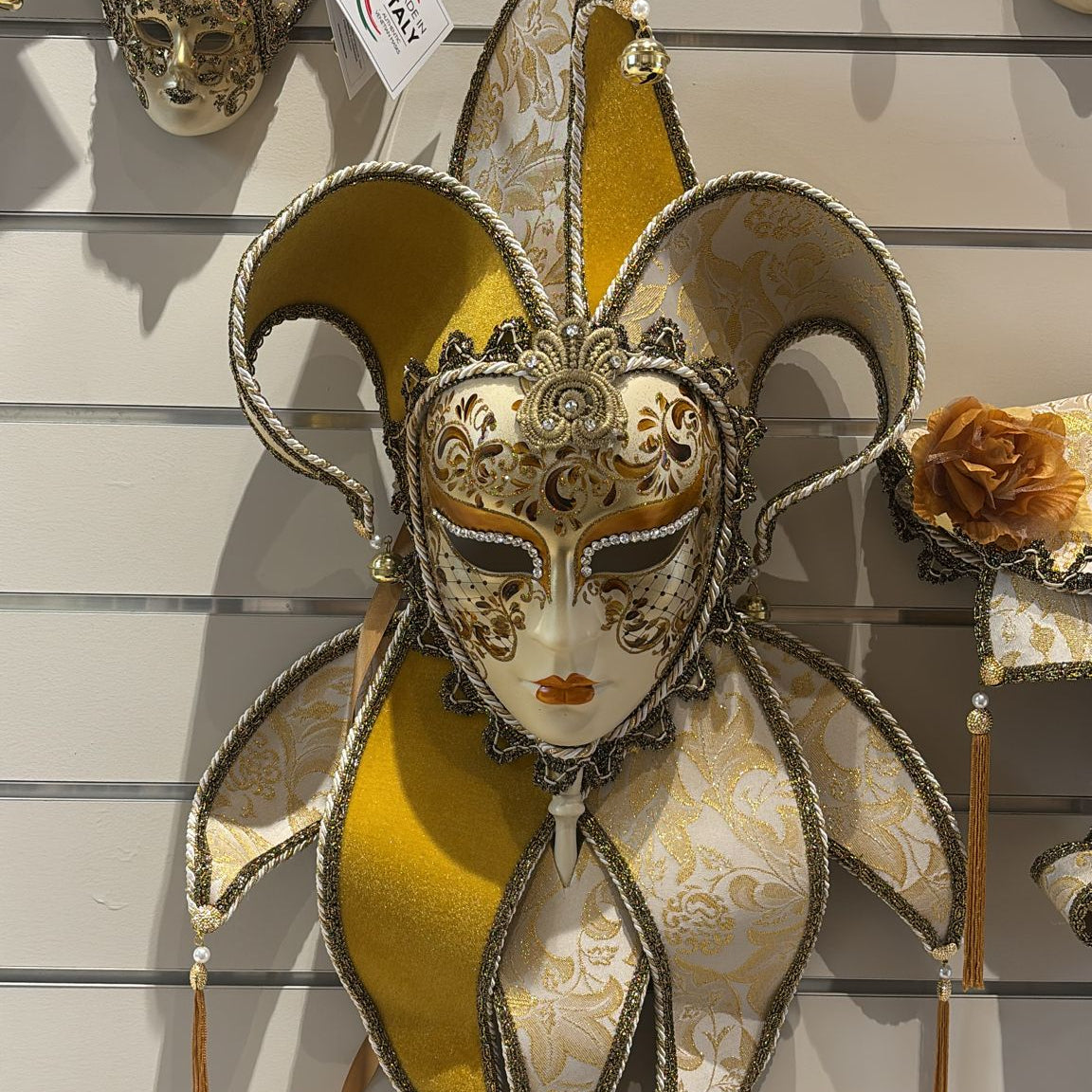 Venetian Mask Tricorno Dama Lusso Con Swarovski